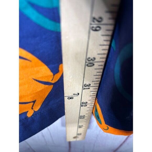 Modcloth Just Swinging By Fit & Flare Dress Size 14 Blue Monkey Print  Womens Su - Picture 8 of 8